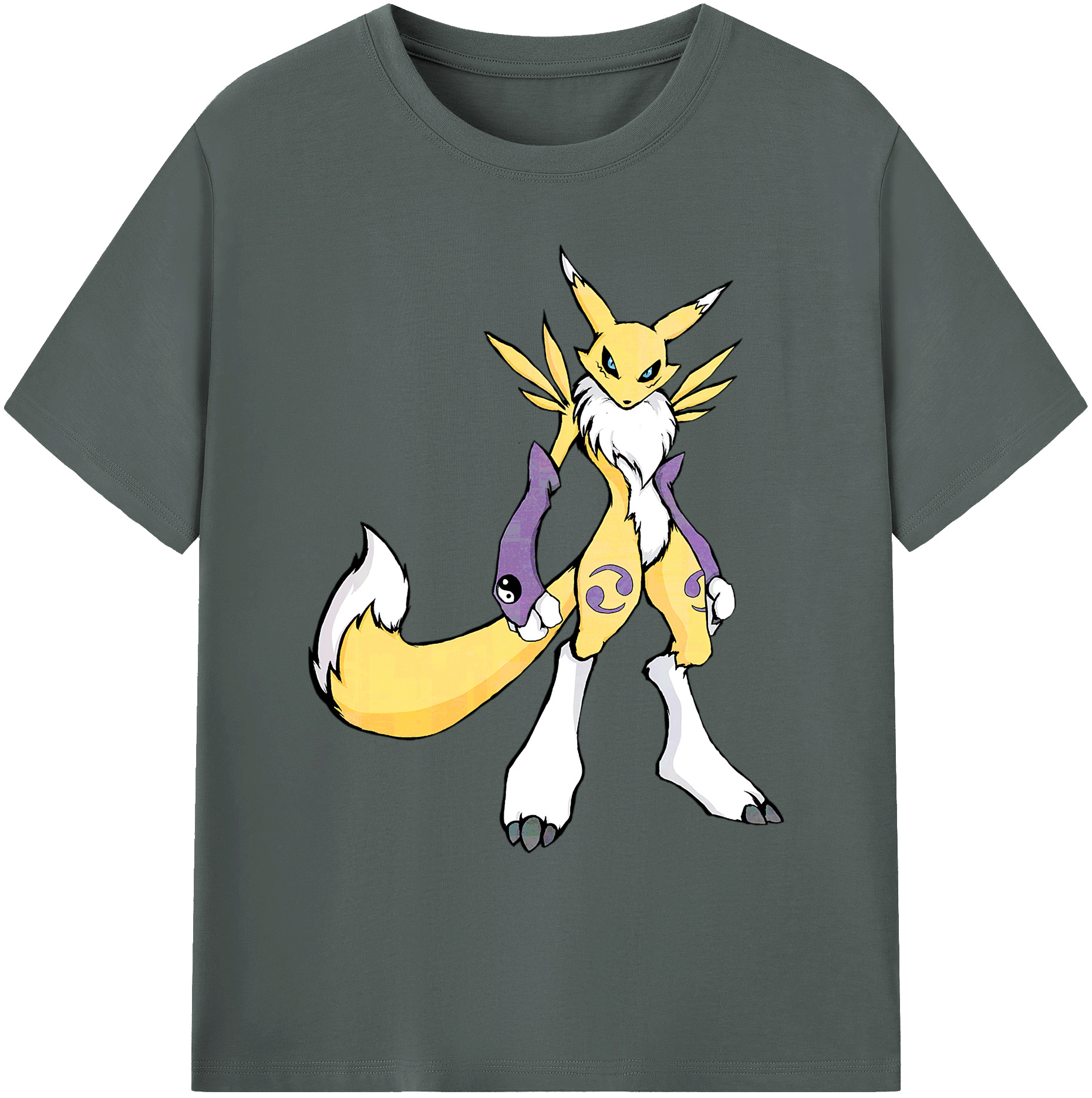 （画像用） Digimon デジタルモンスター/デジモン 綿100％ メンズ半袖Tシャツ｜肌触りやわらか＆通気性